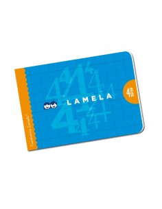 15 Libretas Lamela cuarto apaisada 30 hojas grapadas 4X4 mm