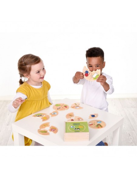 Puzle 3 piezas proceso producción