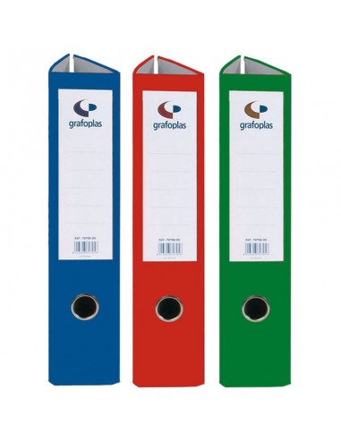 Archivador plástico verde tamaño folio lomo 55 mm