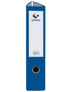 Archivador plástico azul tamaño folio lomo 55 mm