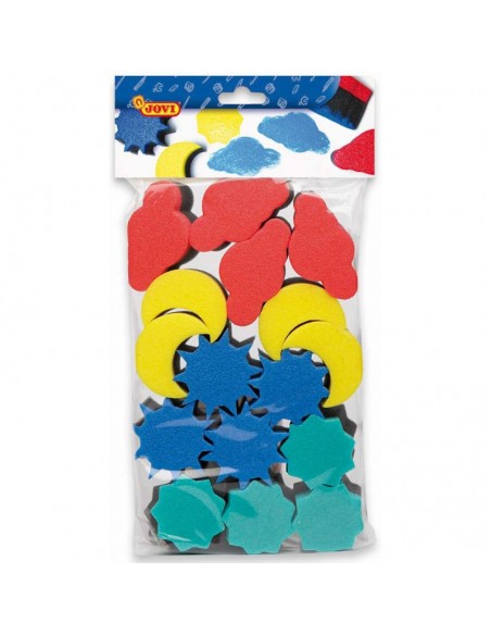 Bolsa 16 esponjas Jovi 4 formas diversas