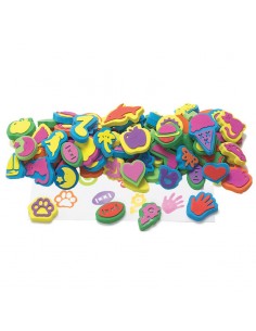 80 Sellos goma eva foam 4 cm