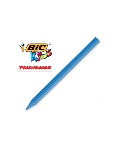 Caja 25 ceras unicolor Plastidecor azul claro