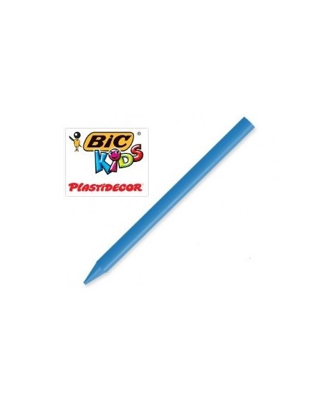 Caja 25 ceras unicolor Plastidecor azul claro