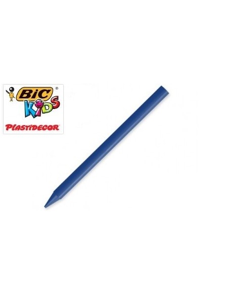 Caja 25 ceras unicolor Plastidecor azul oscuro