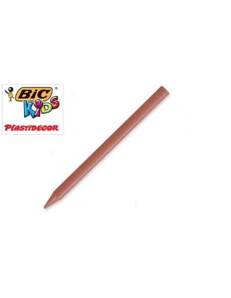 Caja 25 ceras unicolor Plastidecor marrón