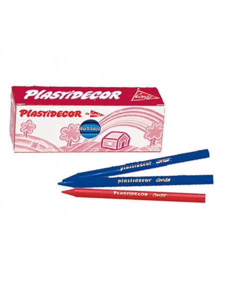 Caja 25 ceras unicolor Plastidecor negro