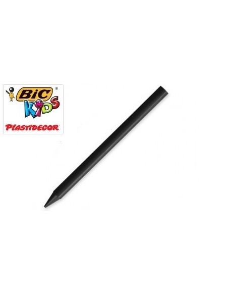 Caja 25 ceras unicolor Plastidecor negro