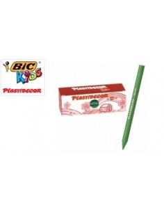 Caja 25 ceras unicolor Plastidecor verde