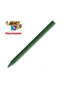 Caja 25 ceras unicolor Plastidecor verde oscuro