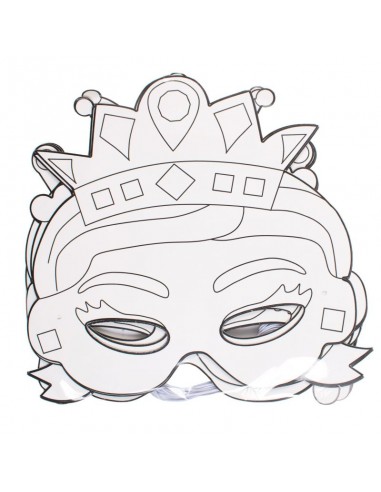 12 máscaras de princesas para decorar