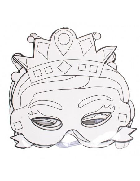 12 máscaras de princesas para decorar