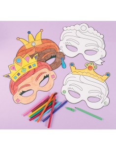 12 máscaras de princesas para decorar 2