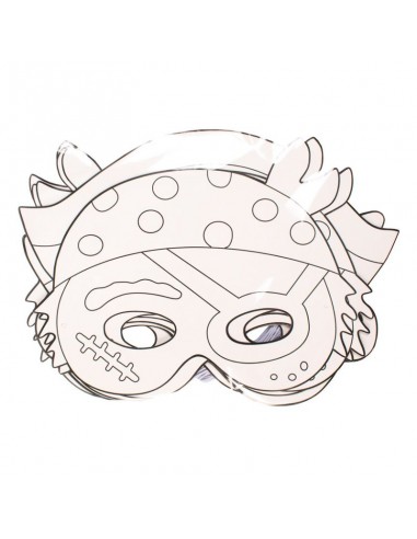 12 máscaras de piratas para decorar