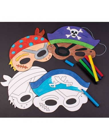 12 máscaras de piratas para decorar