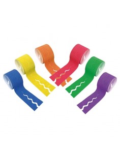 2 Bordes decorativo cartón ondulado color lila liso 2