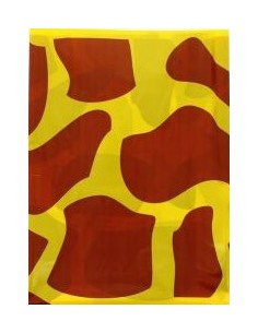 Paquete 5 bolsas plástico disfraces jirafa 65x90 cm.