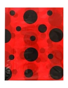 Paquete 5 bolsas plástico disfraces mariquita 65x90 cm.