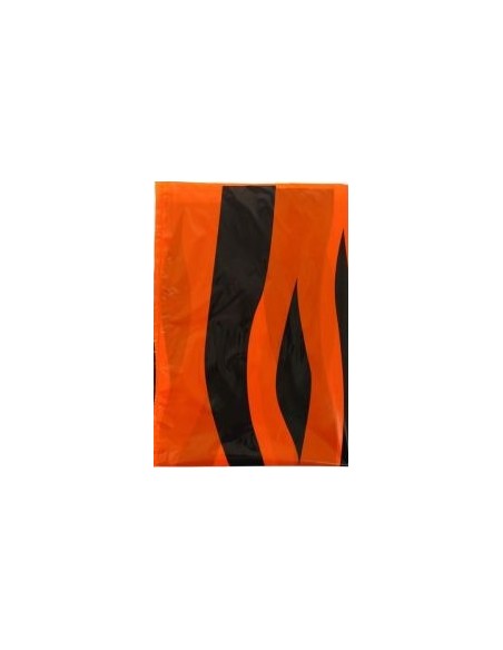 Paquete 5 bolsas plástico disfraces tigre 65x90 cm.