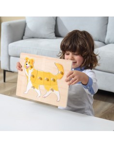 Lote 12 puzles montessori 2