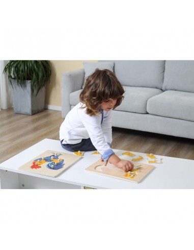 Lote 12 puzles montessori