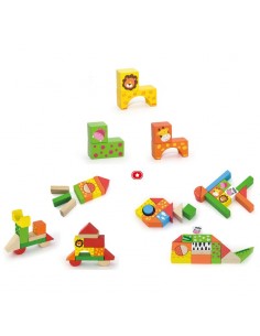 Arquitectura madera selva - 50 piezas