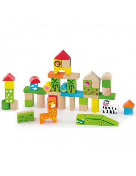 Arquitectura madera selva - 50 piezas