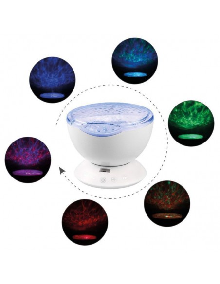 Proyector luz océano con sonido