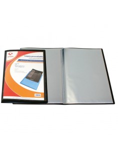 Carpetas 40 fundas azul plástico A4 2