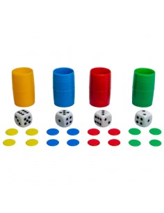 Fichas de parchís caja plástico. Falomir juegos 2