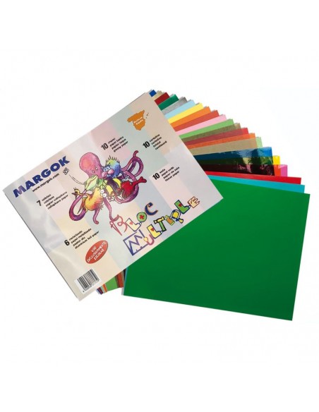 Surtido papel manualidades 42 hojas de 32x24 cm. Sadipal