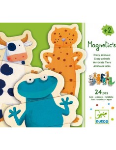Juego 27 piezas magnéticas Locura animales. Djeco