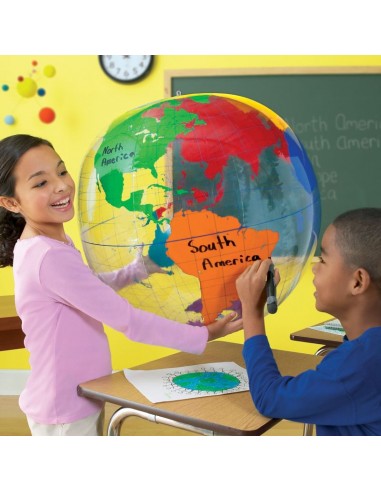 Globo del mundo hinchable. Learning