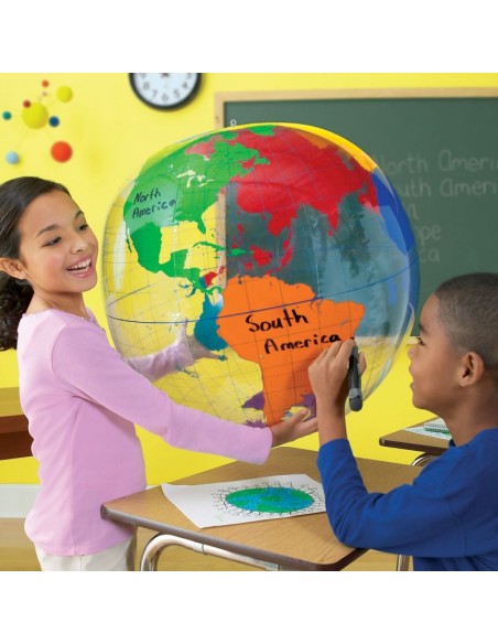 Globo del mundo hinchable. Learning