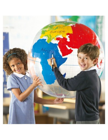 Globo del mundo hinchable. Learning