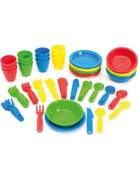Vajilla completa 4 colores 72 piezas