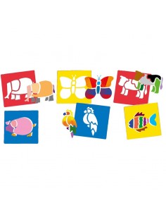 6 Plantillas animales de 14 x 15 cm. 2