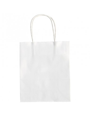 25 Bolsas papel blanca para decorar. Folia