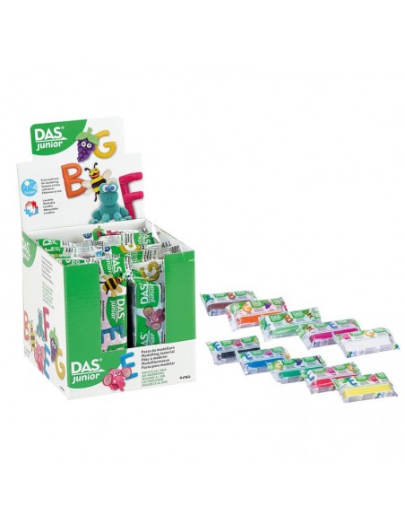 Caja 10 Pastas de modelar Das colores surtidos 100 gr. Giotto