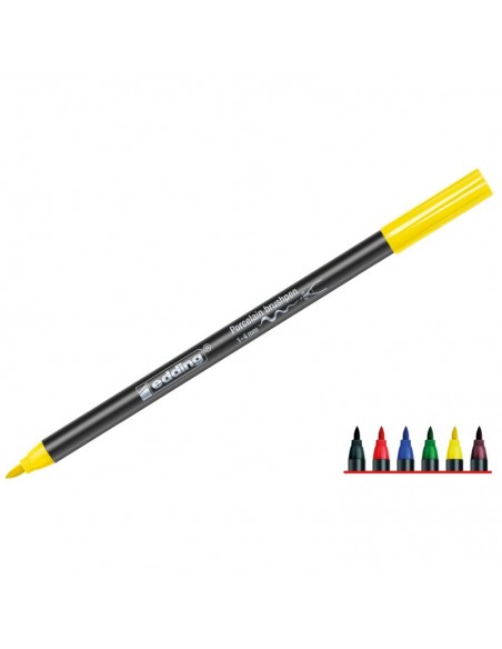 6 Colores surtidos Rotulador porcelana básicos. Edding