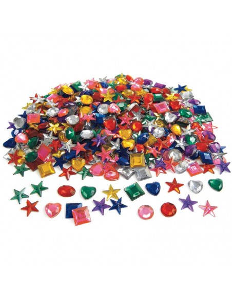570 Piezas decorativas brillantes diferentes formas y colores