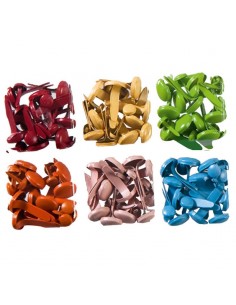 Caja de 120 Encuadernadores patilla color