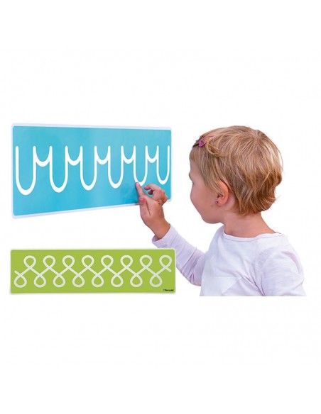 Pack 8 láminas Gráficas preescritura lineales