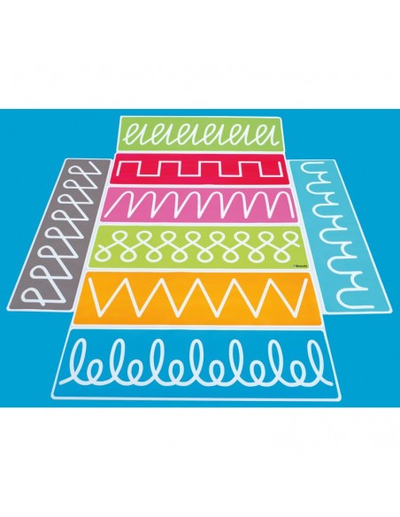 Pack 8 láminas Gráficas preescritura lineales