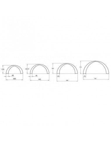 Set 4 semiesferas gigantes equilibrio