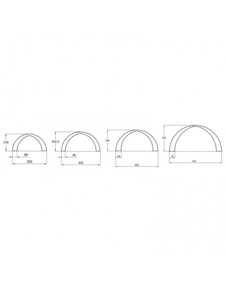 Set 4 semiesferas gigantes equilibrio