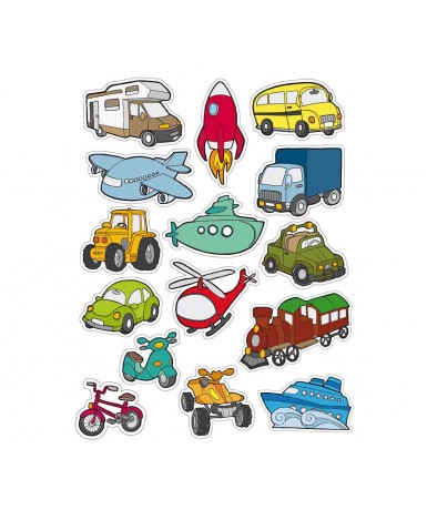 Gomets temáticos transportes