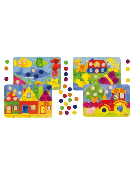 Juego de dado de colores. Goki