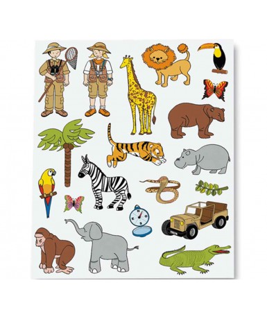 Gomets temáticos la selva