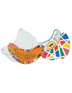 24 Viseras para decorar con hilo elástico